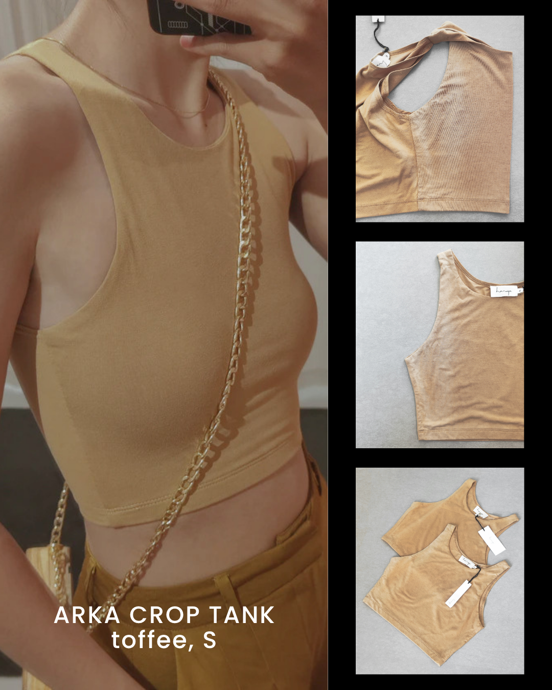 HANYA DEFECT ITEM - ARKA CROP TANK (TOFFEE S)