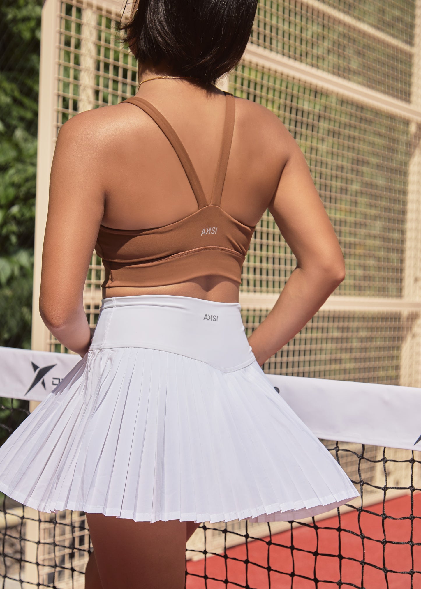 AKSI - HIGH WAISTED PLEATED 2-IN-1 SIDE POCKET SKIRT