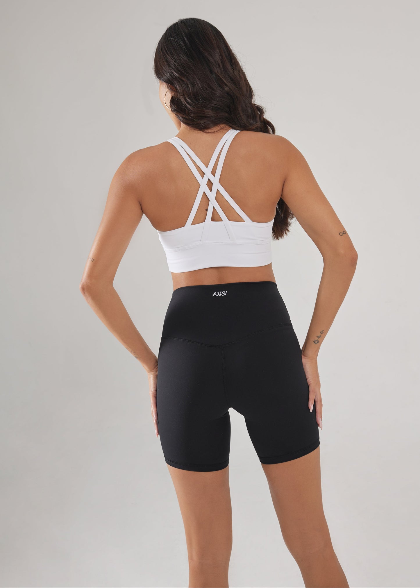 Double Straps Backless Crisscross Sports Bra