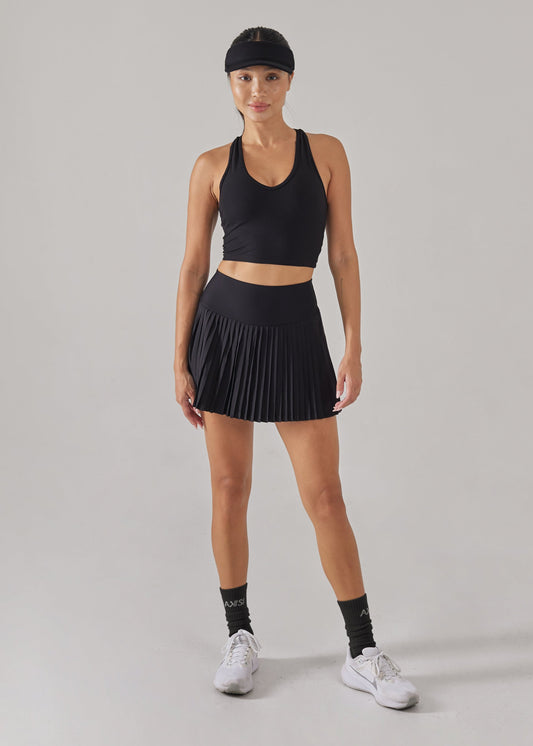 Breezeful High Waisted Pleated 2-in-1 Side Pocket Skirt