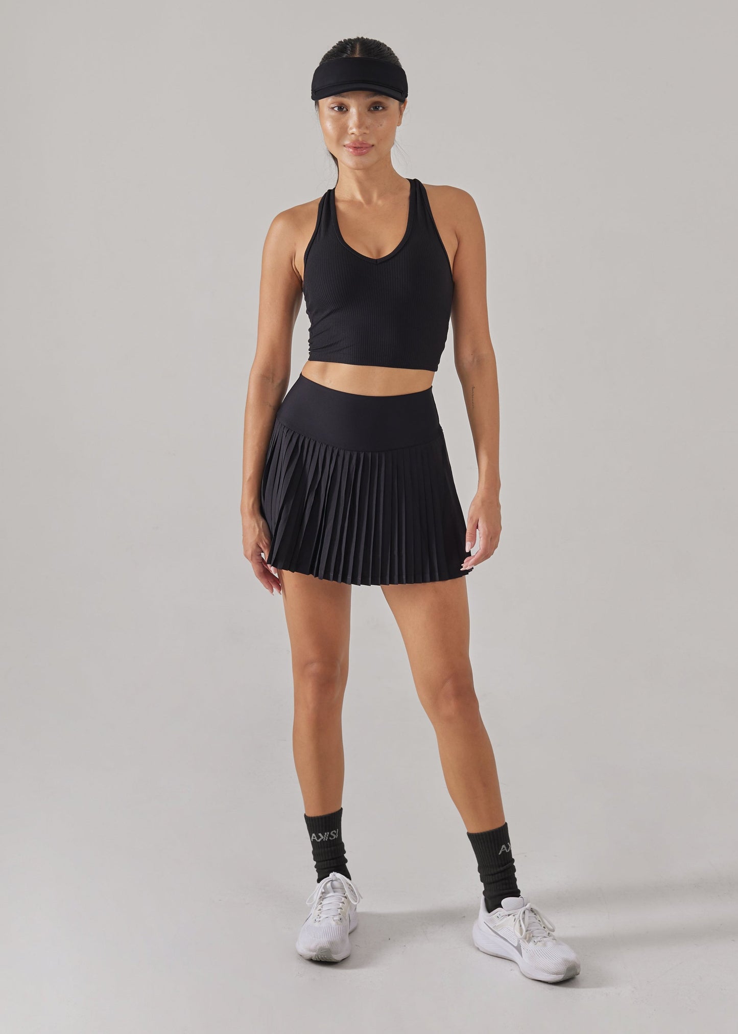 Breezeful High Waisted Pleated 2-in-1 Side Pocket Skirt