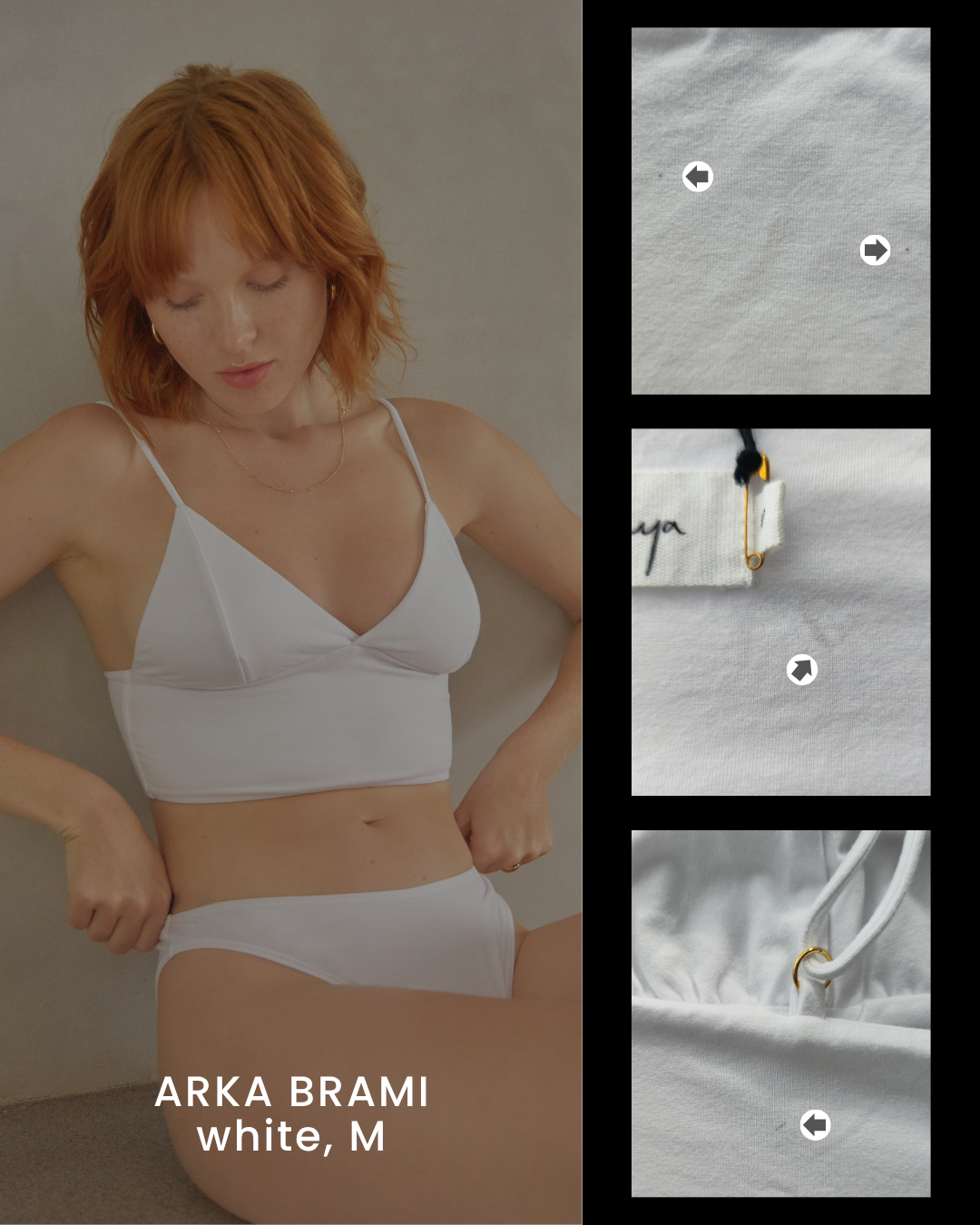 HANYA DEFECT ITEM - ARKA BRAMI (WHITE M)