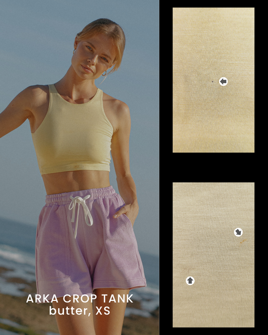 HANYA DEFECT ITEM - ARKA CROP TANK (BUTTER)