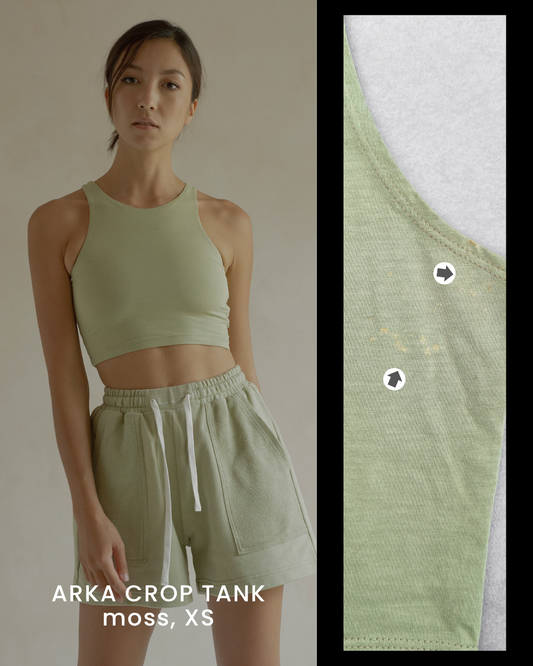 HANYA DEFECT ITEM - ARKA CROP TANK (MOSS)