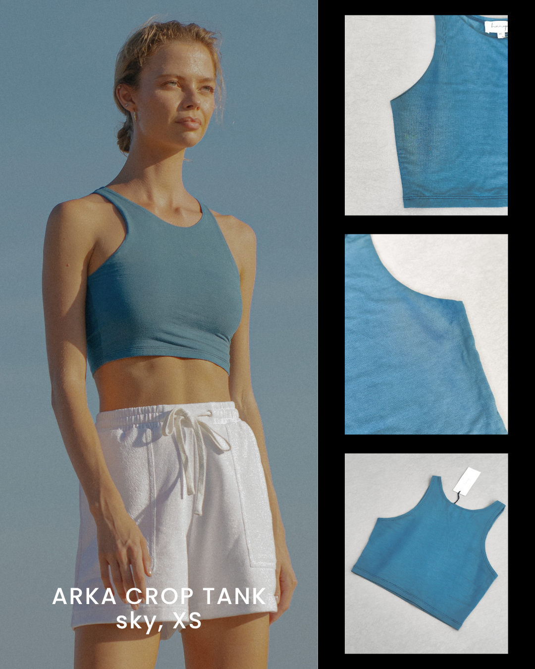 HANYA DEFECT ITEM - ARKA CROP TANK (SKY)