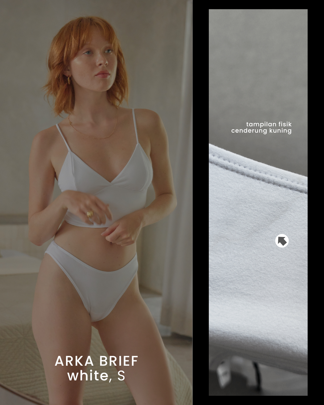 HANYA DEFECT ITEM - ARKA BRIEF (WHITE S/1)