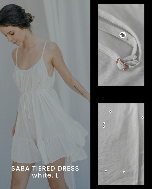 HANYA DEFECT ITEM - SABA TIERED MINI DRESS