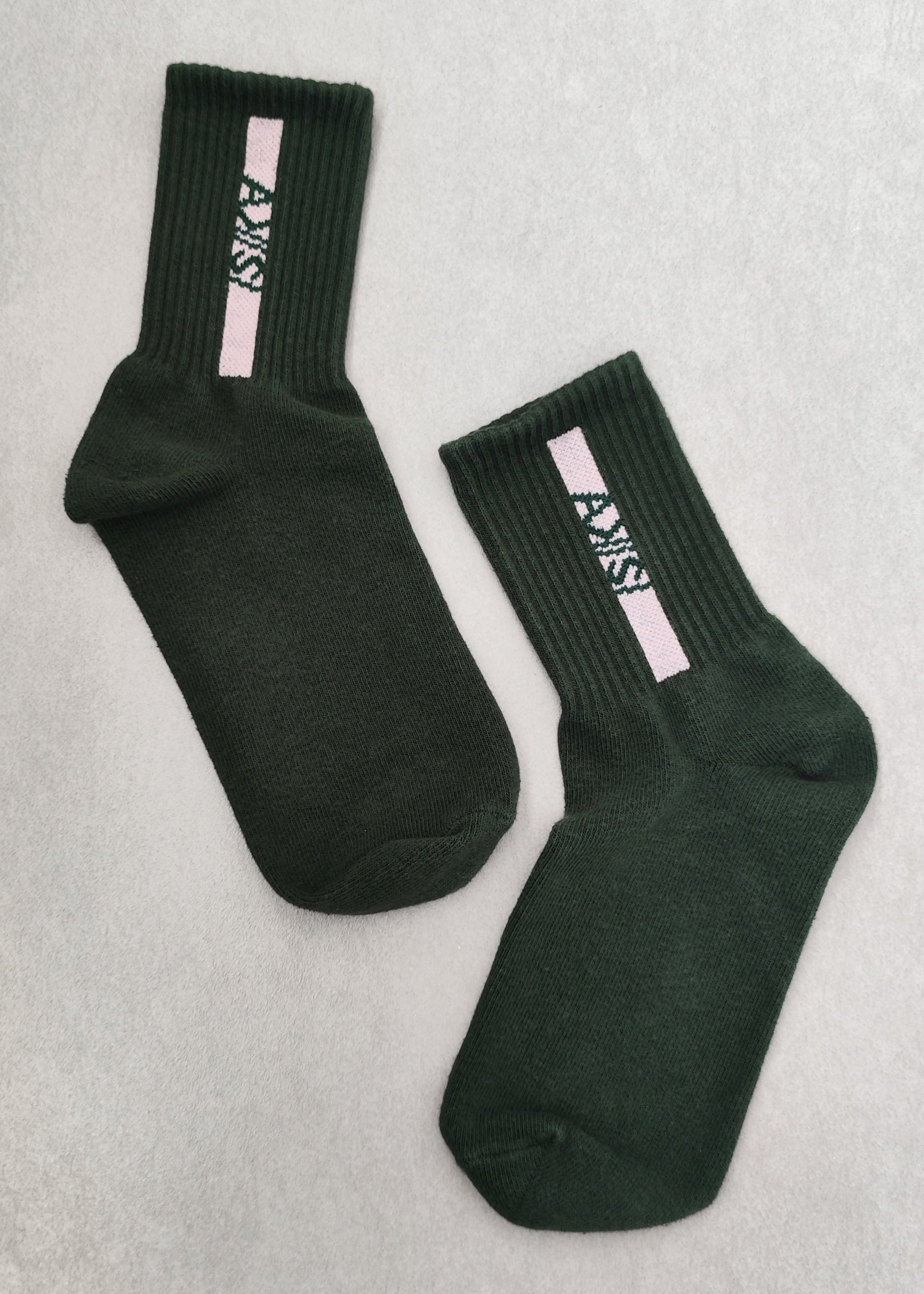 QUARTER CREW SOCKS GREEN
