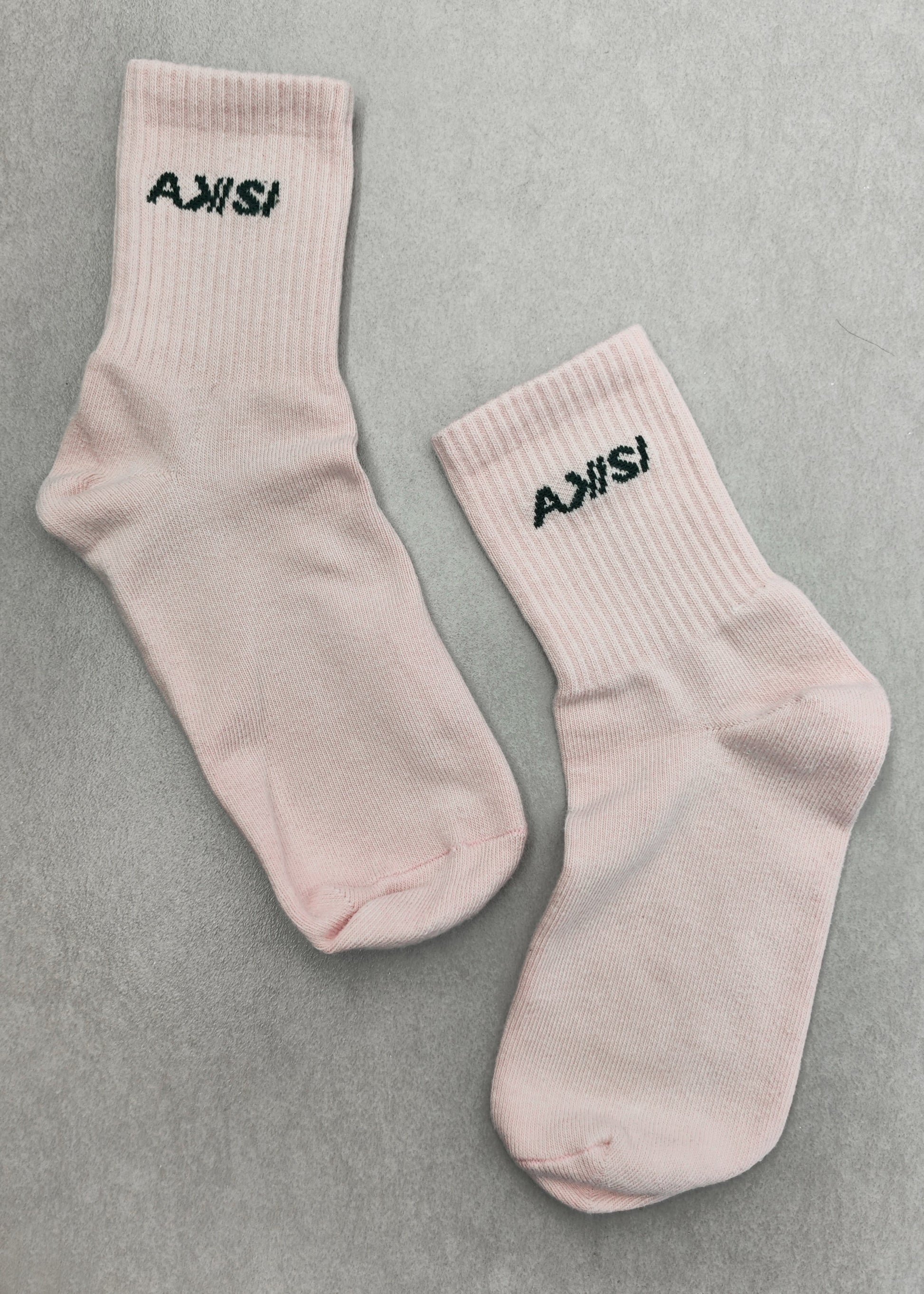 QUARTER CREW SOCKS PINK