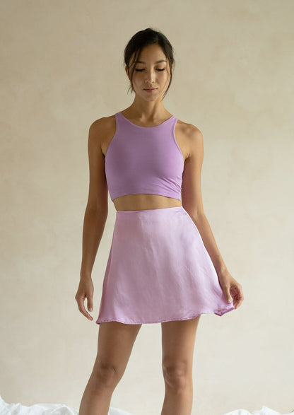 Crop tank top lilac