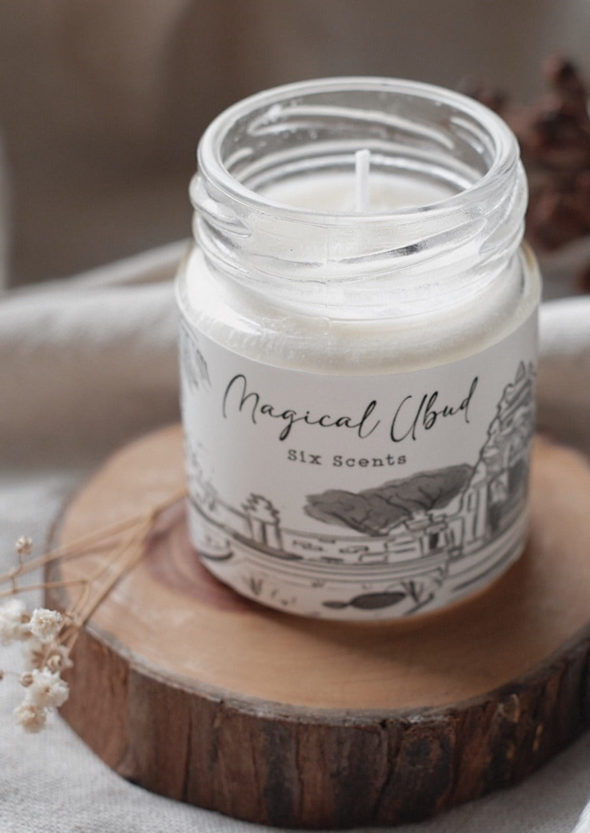Natural scented soy wax candle room fragrance